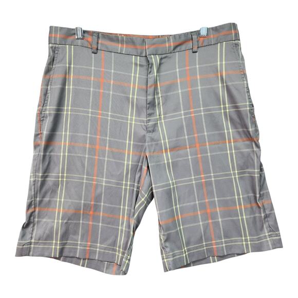 Walter Hagen Golf Shorts Mens SZ 34 34x9 Gray Flat Front Pockets Athletic Dad - Picture 2 of 11